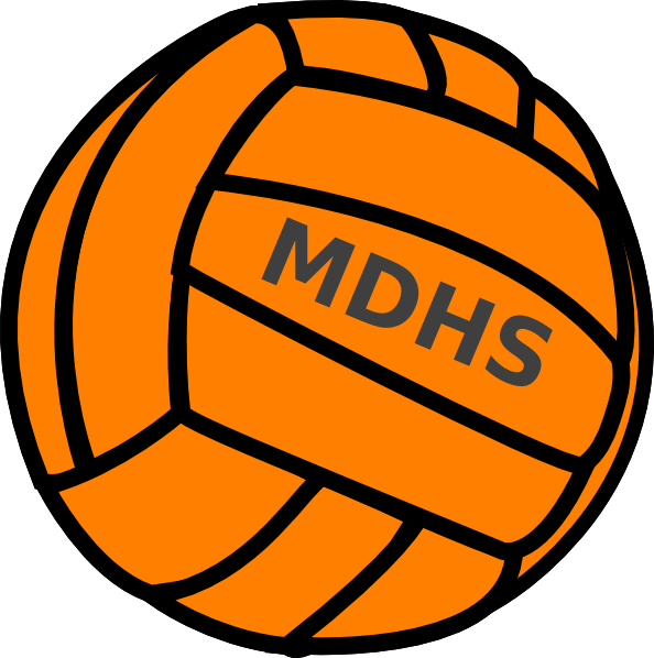 Orange Volleyball - Love Volleyball Svg (594x598)