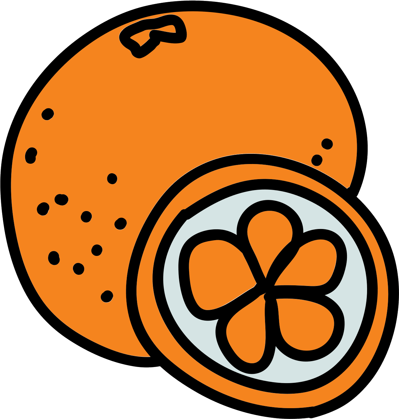 Orange Icon - Fruit (1600x1600)
