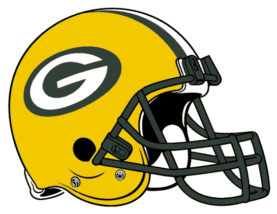 Packers Clip Art - Green Bay Packer Helmet (545x421)