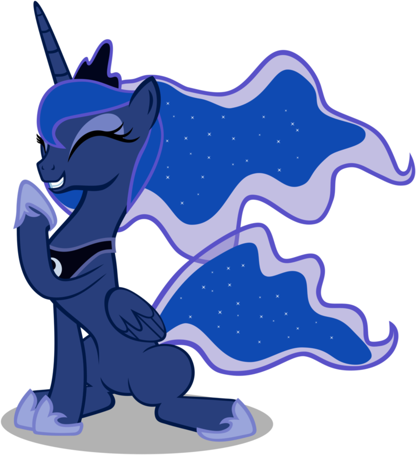 Princess Luna Twilight Sparkle Pinkie Pie Rarity Rainbow - My Little Pony Luna Laughing (852x937)
