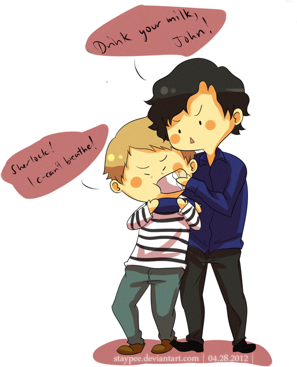 Drink Your Milk, John By Staypee - Sherlock X John Omegaverse (630x750)