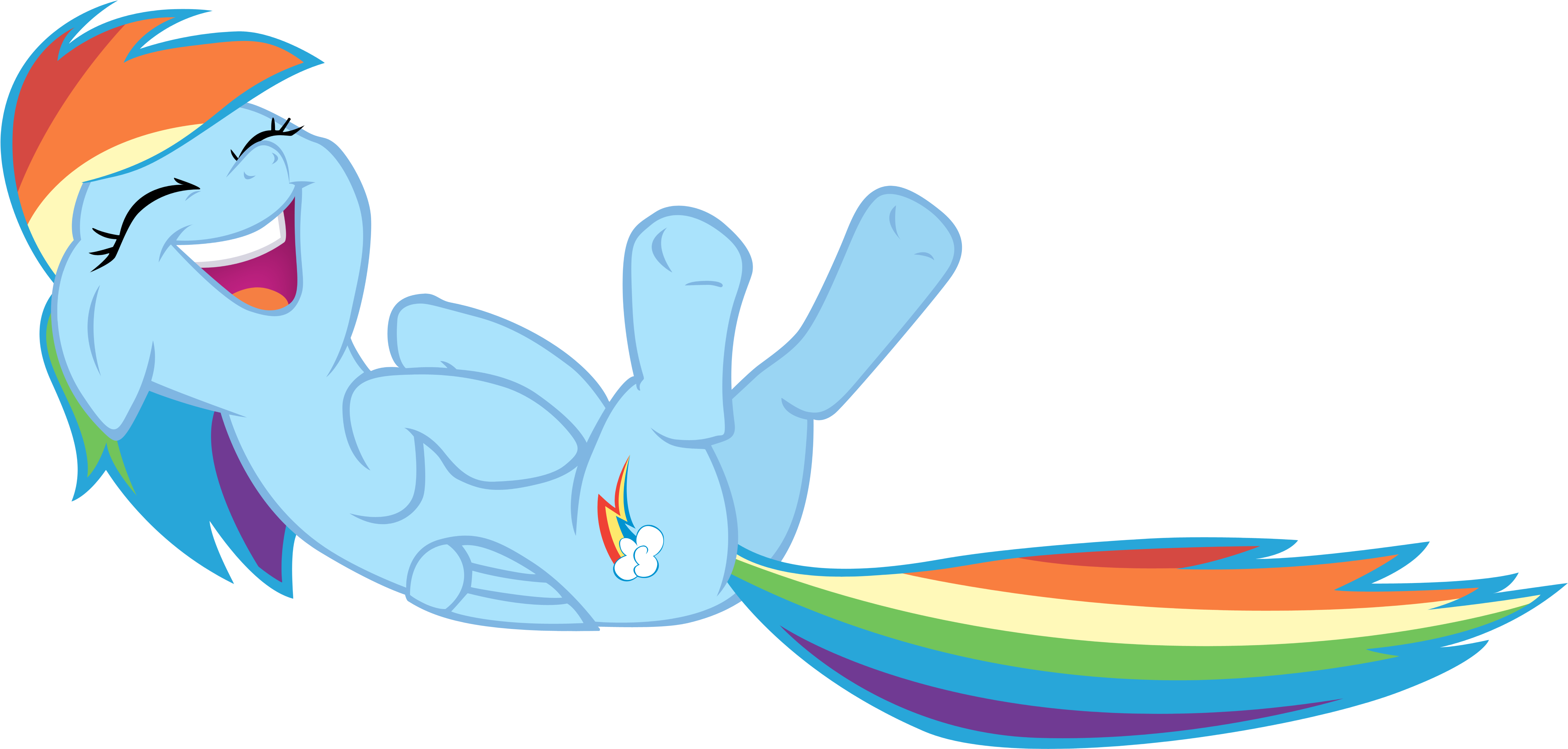 My - My Little Pony Rainbow Dash Laugh (5700x2784)
