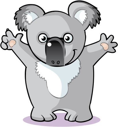 Koala Cartoon Illustration - Cartoon (473x598)