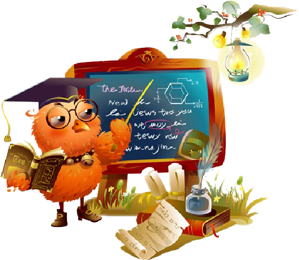 Owl Teacher Cartoon Characters - Картинки Урок (600x600)