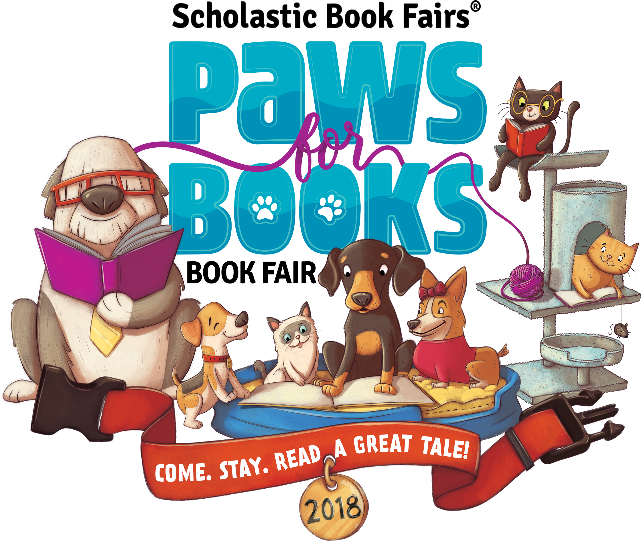 Paws For Books Logo - Scholastic Paws For Books (2410x2283)
