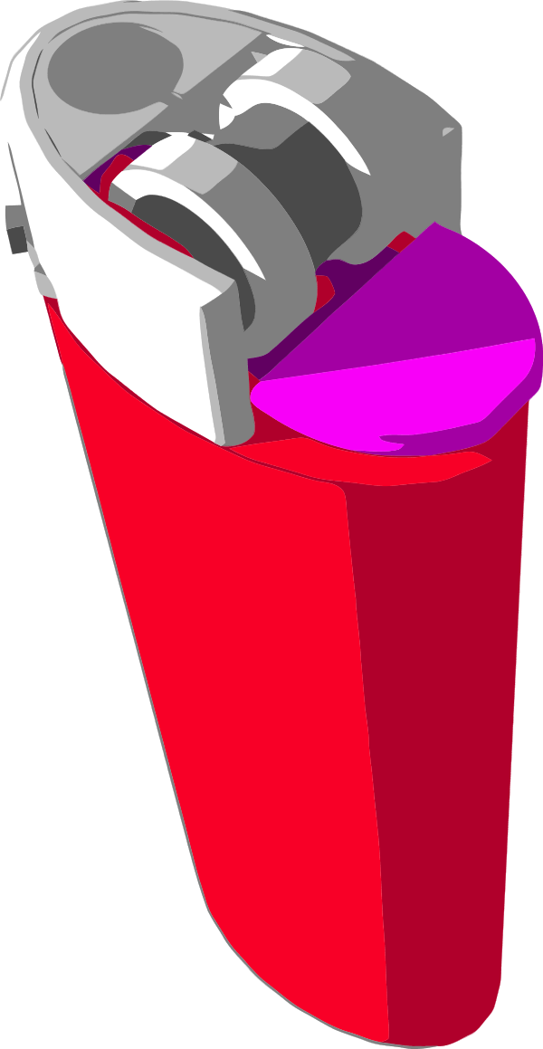 Vector Clip Art - Lighter Clip Art (600x1159)