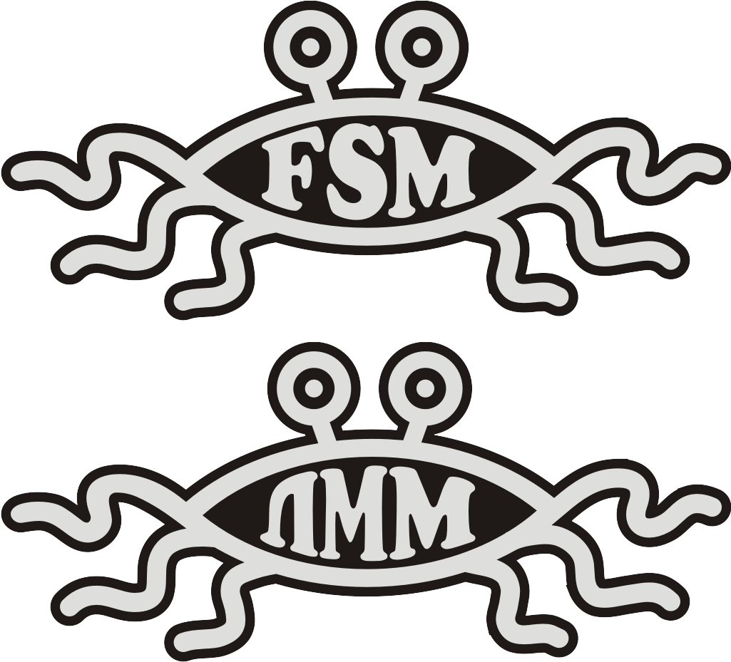 Flying Spaghetti Monster By Leo-chelny - Flying Spaghetti Monster Car Emblem (1024x943)
