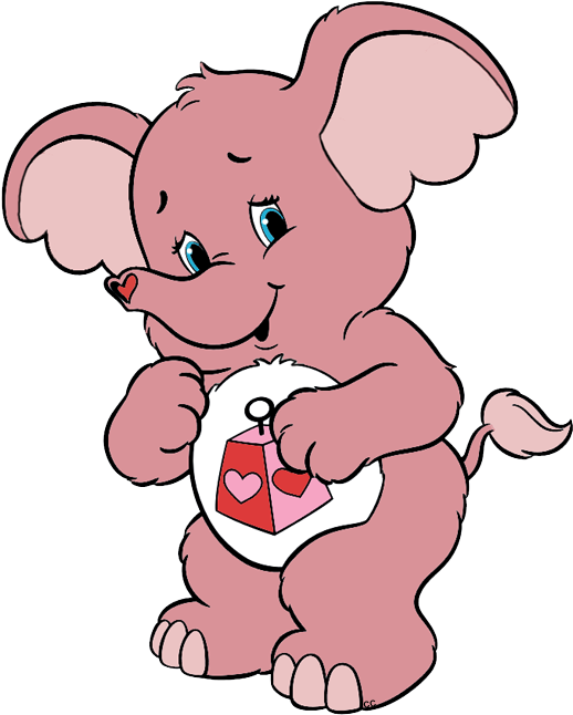 Lotsa Heart Elephant - Cartoon (522x654)