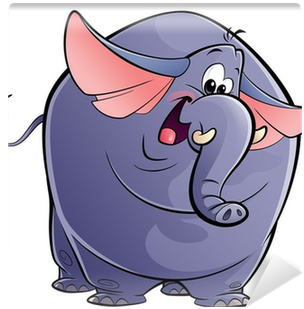Fat Elephant Cartoon (400x400)