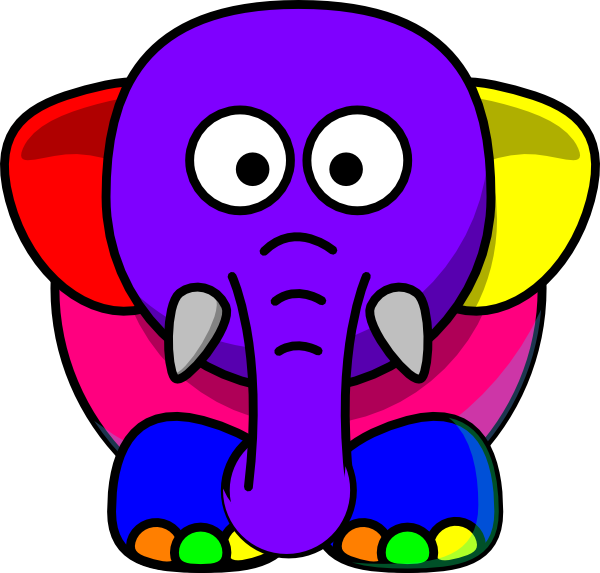 Cartoon Of Elephant (600x573)