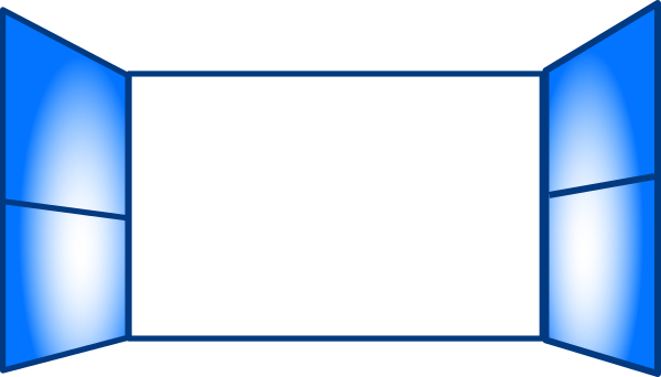 Open Blue Window Clip Art At Clker - Open Blue Window Clip Art At Clker (600x342)