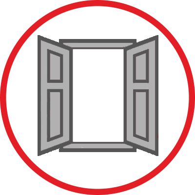 Open All Windows And Doors - Vector Graphics (400x400)