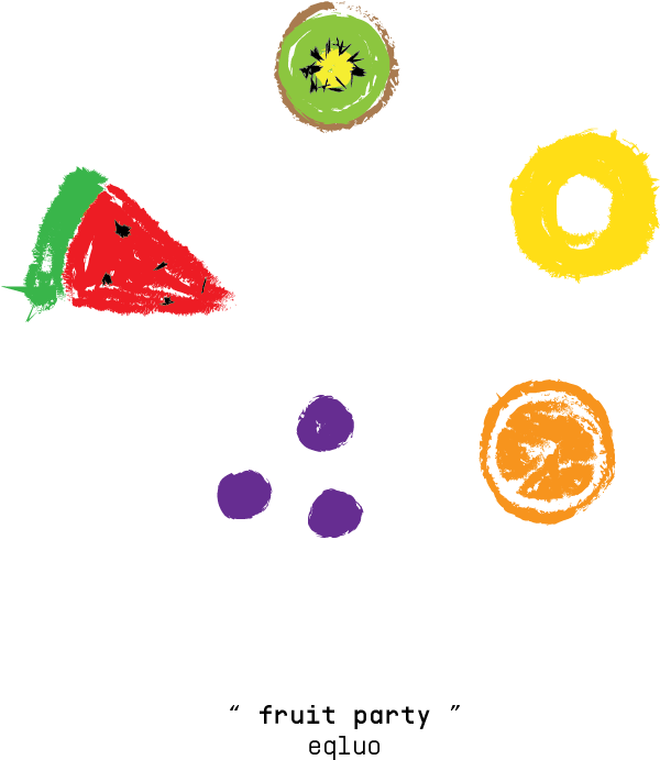 " Fruit Party " / Eqluo's 1st Illustration Project - Circle (1191x1684)
