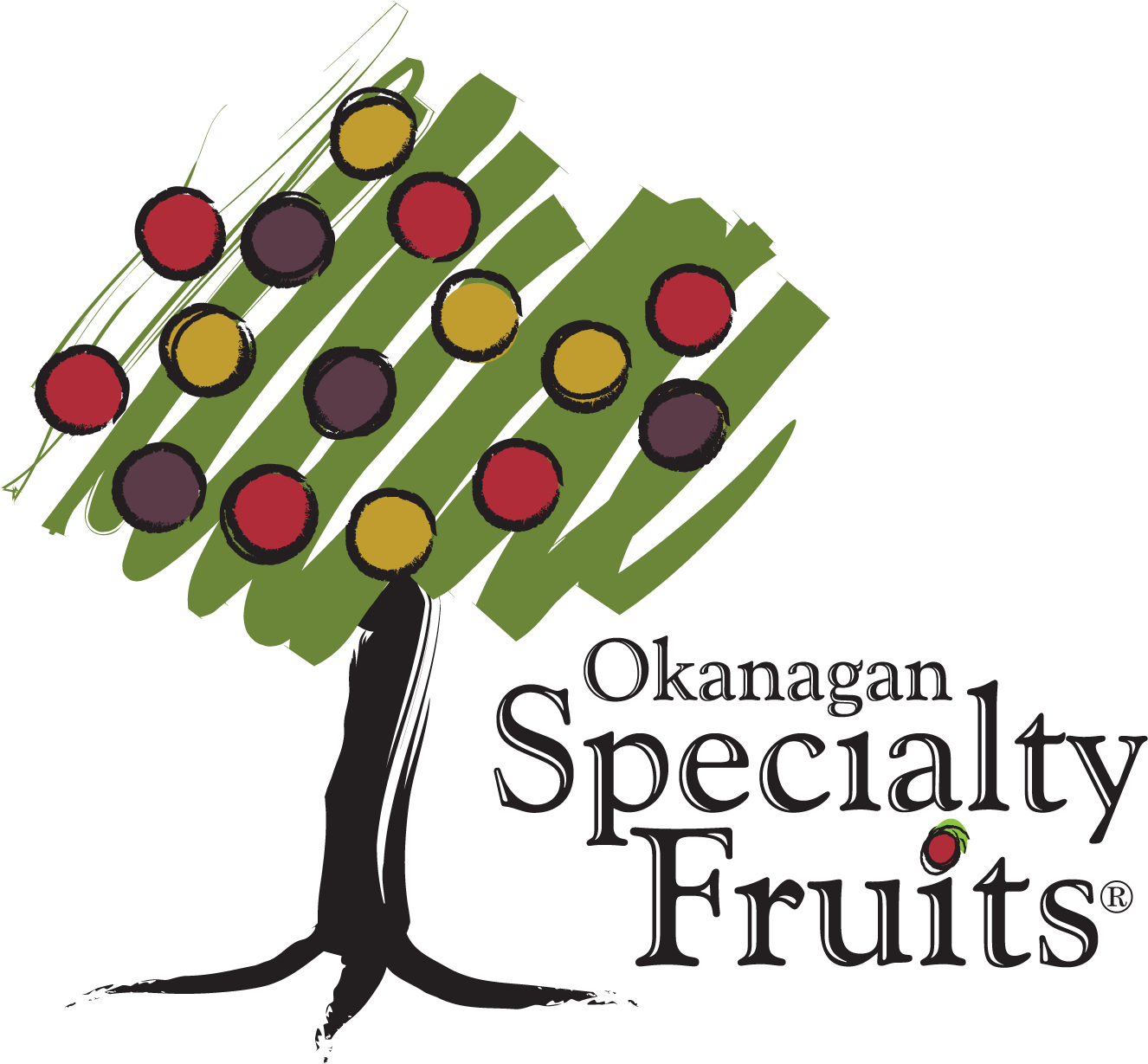 Okfruit Logo Register-01 - Okanagan Specialty Fruits (1488x1338)