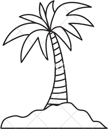 Island Palm Tree - Palm Island Draw (550x550)