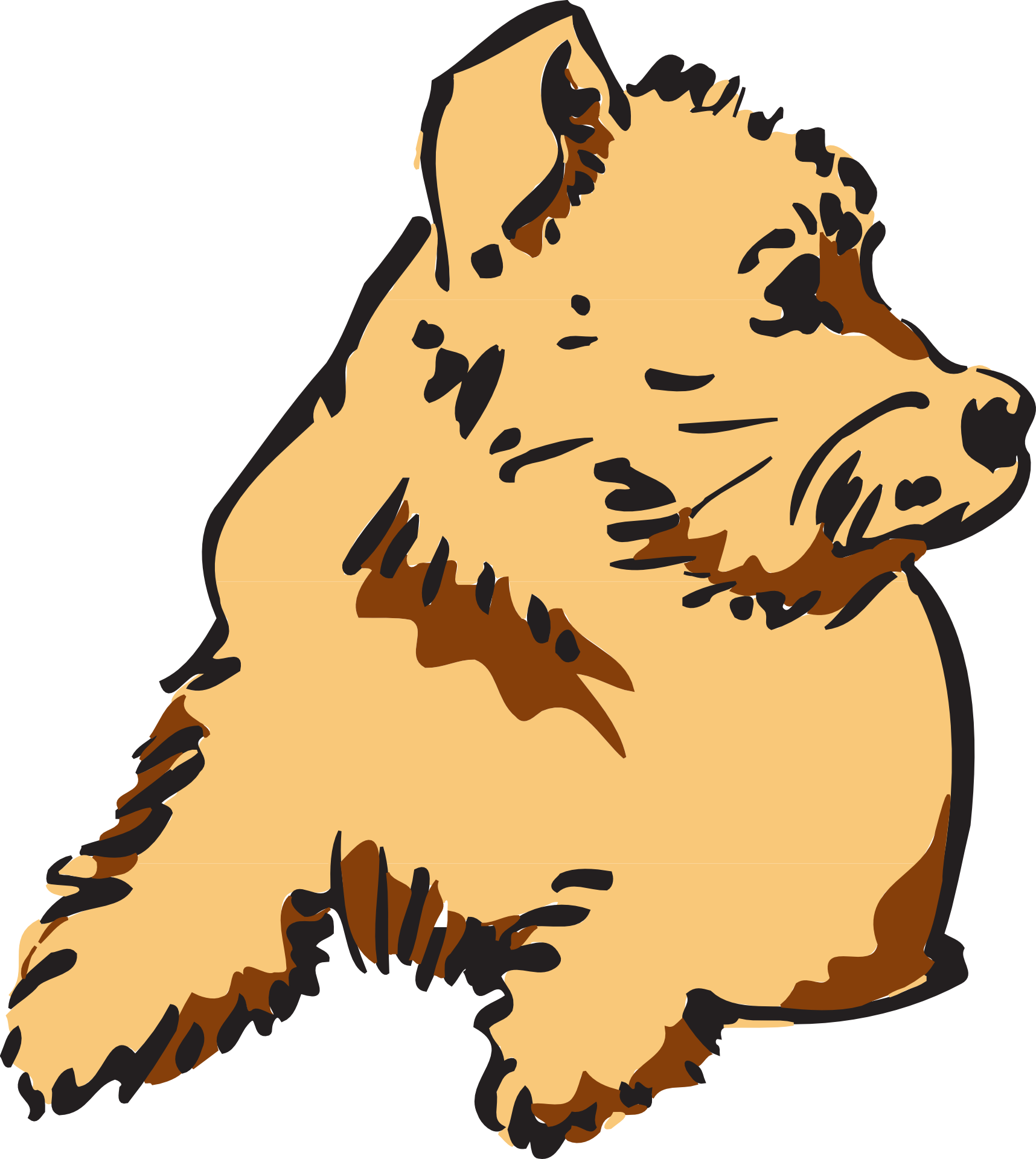Old English Sheepdog Puppy Pet Furry Fandom Clip Art - Clip Art Fur (1716x1920)