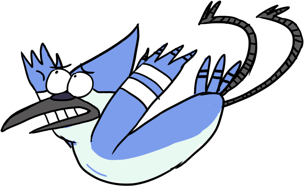 Flightless Bird By Cartoonishly - Cartoon Blue Jay Drawings (1100x1100)