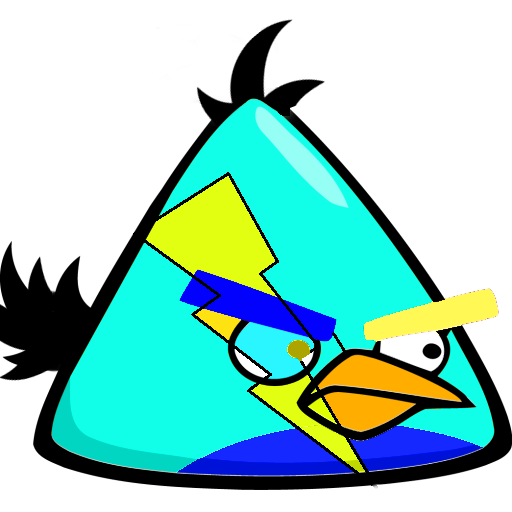 Lightning Bird - Angry Birds Coloring Pages (512x512)