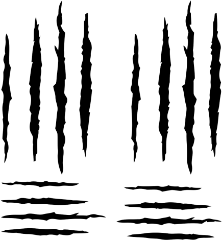 Free Png Scar Png Images Transparent - Царапины От Когтей Png (498x500)