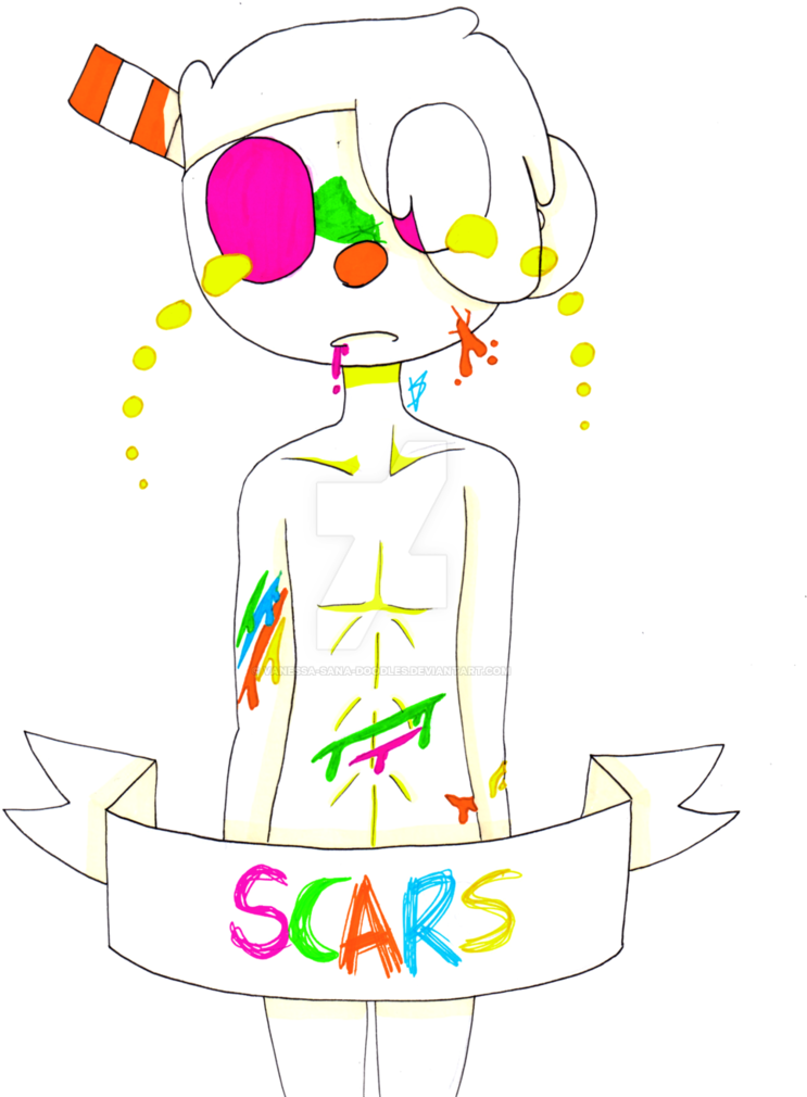 S C A R S By Vanessa Sana Doodles - Cartoon (787x1015)