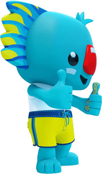 Fighting Clipart Commonwealth Games - Borobi Commonwealth Games (650x650)
