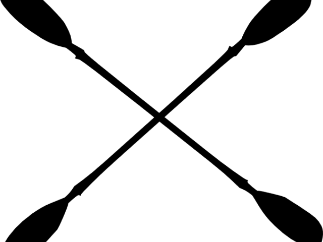 Canoe Paddle Clipart Crossed - Paddle (640x480)