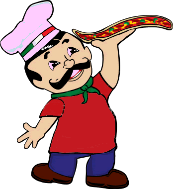 Pizzaman - Pizza Man Gif Png (348x380)