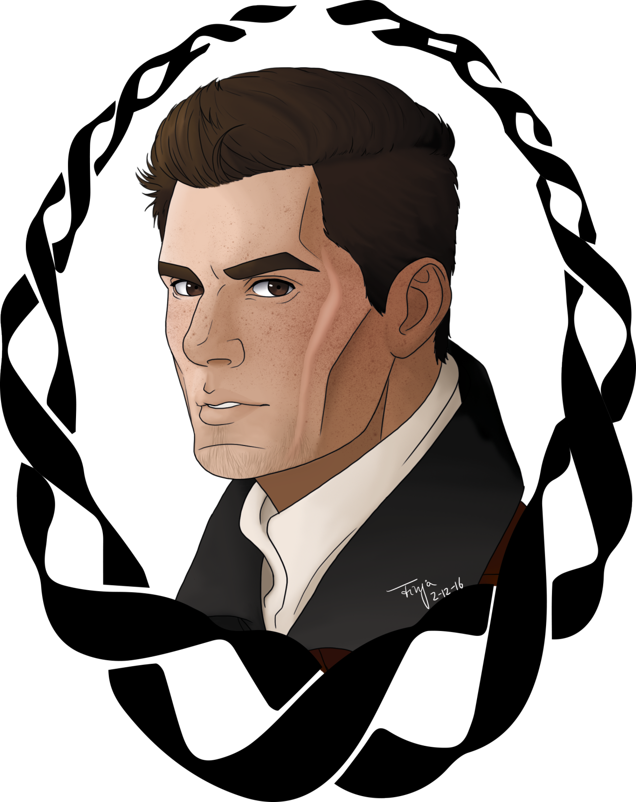 I Reached The Part Where Chaol Got His Scars And I'm - Illustration (1280x1613)