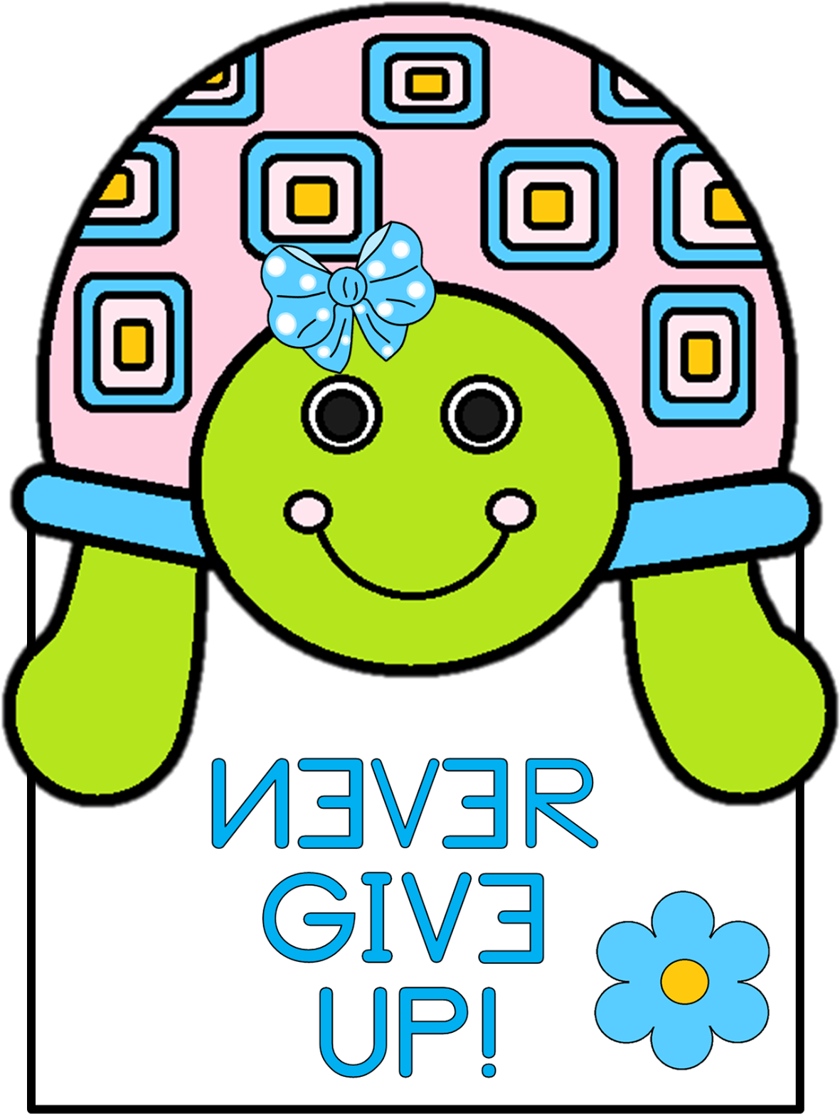 Going Away Party Clip Art My Cute Turtle Clip Art Uypfp1 - Never Give Up Clipart Free (1539x1600)