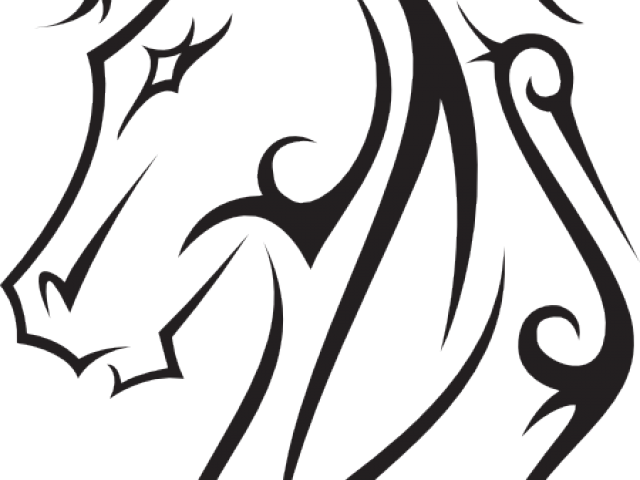 Tattoos Clipart Line Art - Horse Tattoo Designs (640x480)