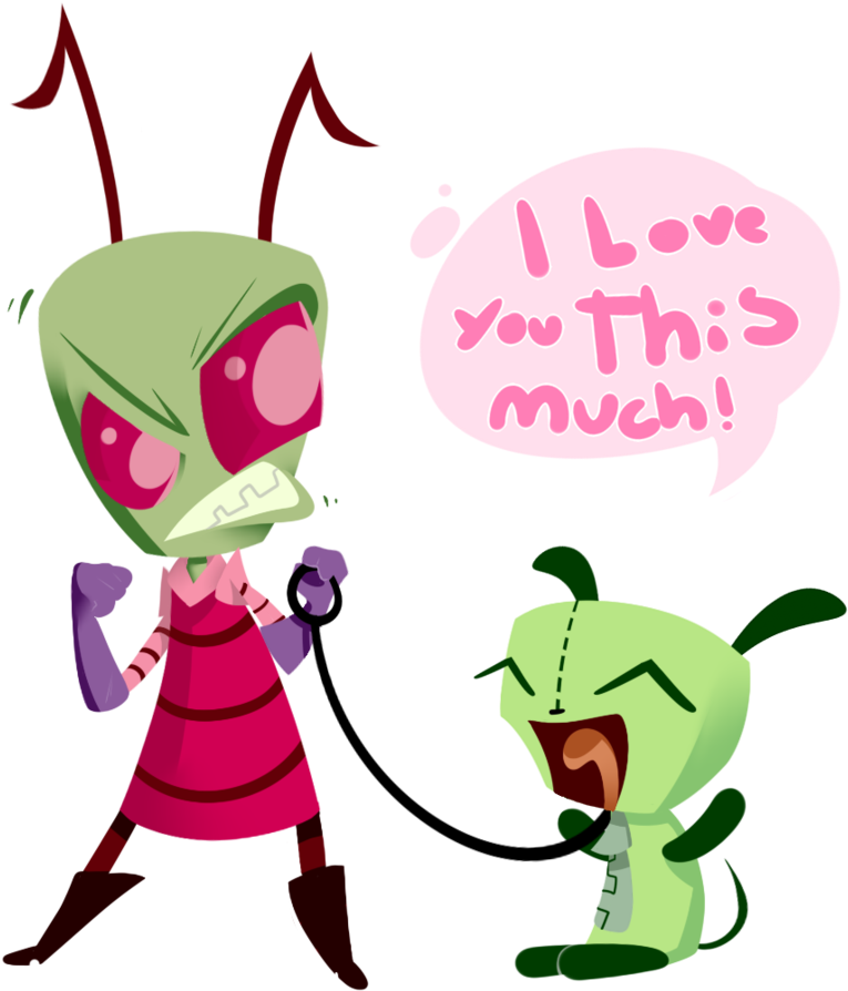 {fanart} Invader Zim- I Love You By Tacotron2000 - Invader Zim Zim Fanart (894x894)