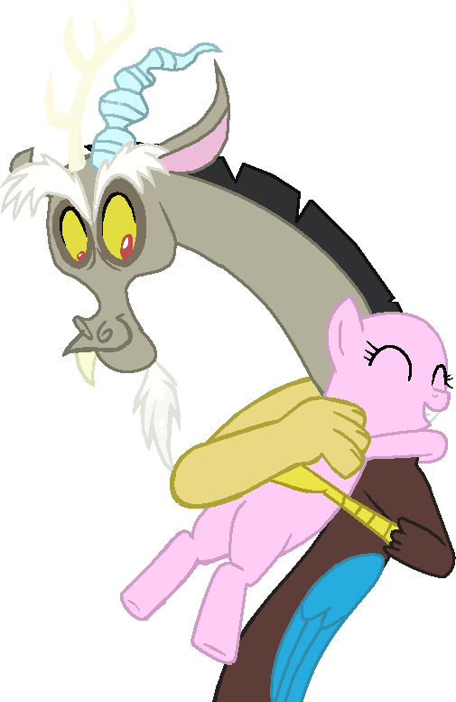 I Love You - Discord And Pony Base (505x777)