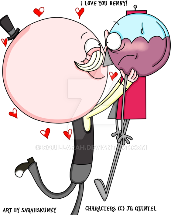 Regular Show-i Love You Benny By Skunkynoid - Love You Regular Show (600x745)