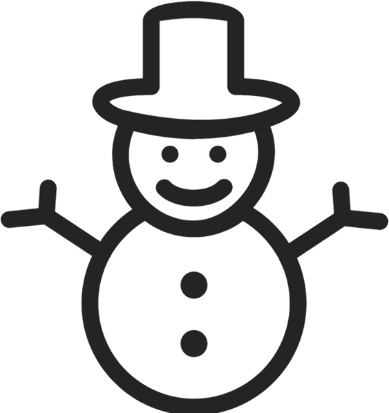Snowman Rubber Stamp - Learning Management System (600x600)