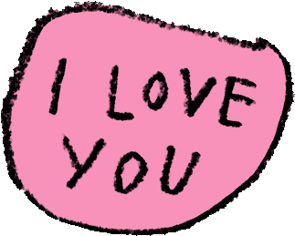 I Love You Text Sticker By Adam J - Giphy (408x408)