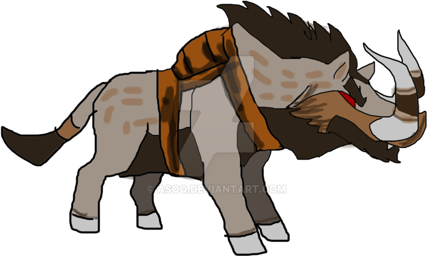 Erymanthian Boar By Asoq - Erymanthian Boar Png (1024x663)