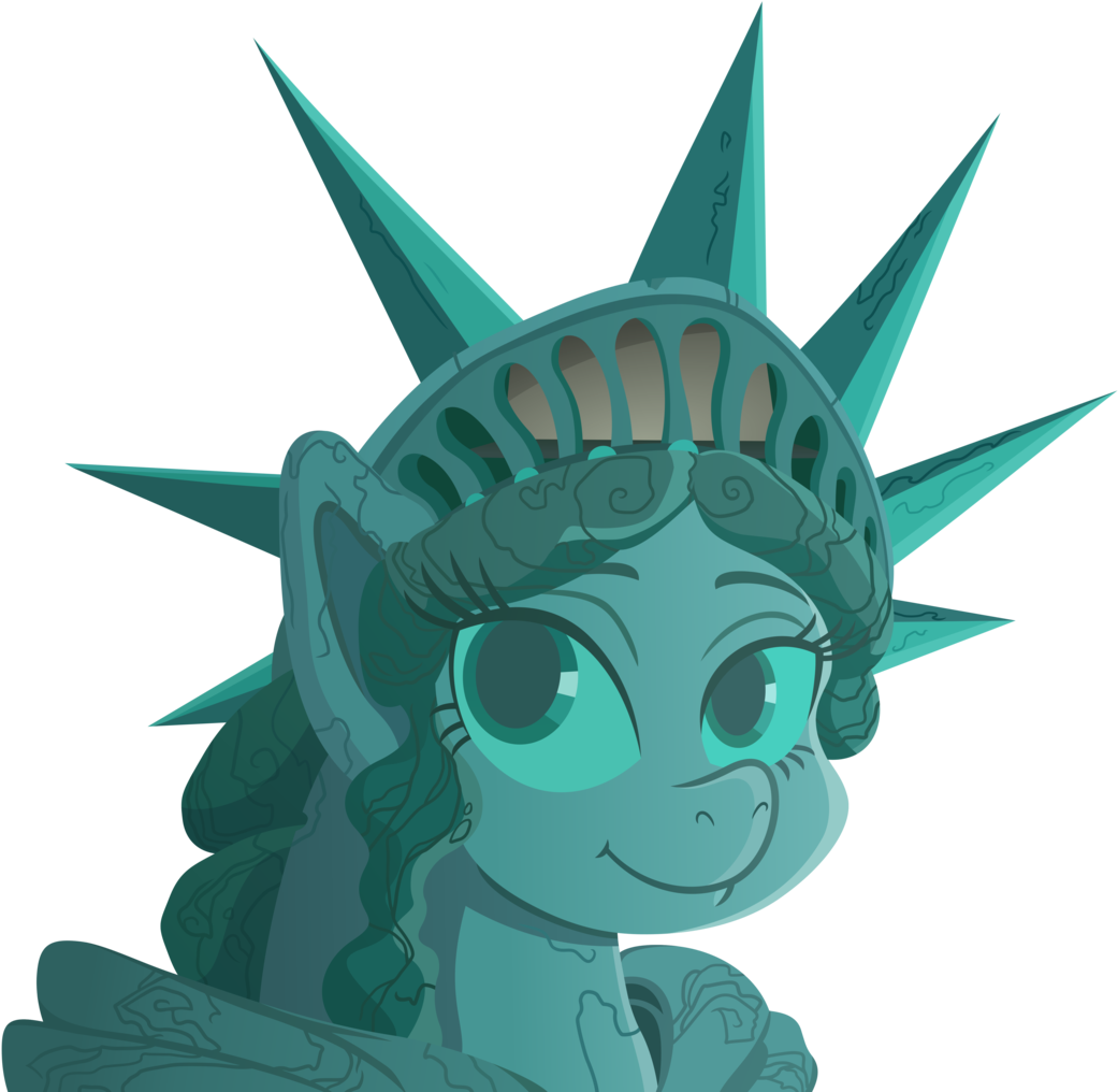 Statue Of Liberty Png Transparent Images - Statue Of Liberty Pony (1073x1024)
