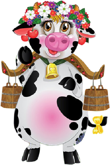 Cartoon Cows - Funny Cartoon Cow (600x600)