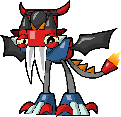 Cartoon Vampos Flamzer Mix By Darktidalwave - Mixels Vampos Flamzer Mix (423x409)