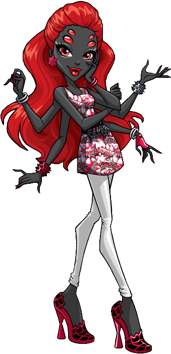 Cartoon Picture Of A Spider - Monster High Wydowna Spider (371x708)