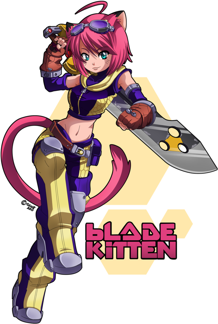 Qa Krome Studios Talks Blade Kitten - Blade Kitten Poster (743x1074)