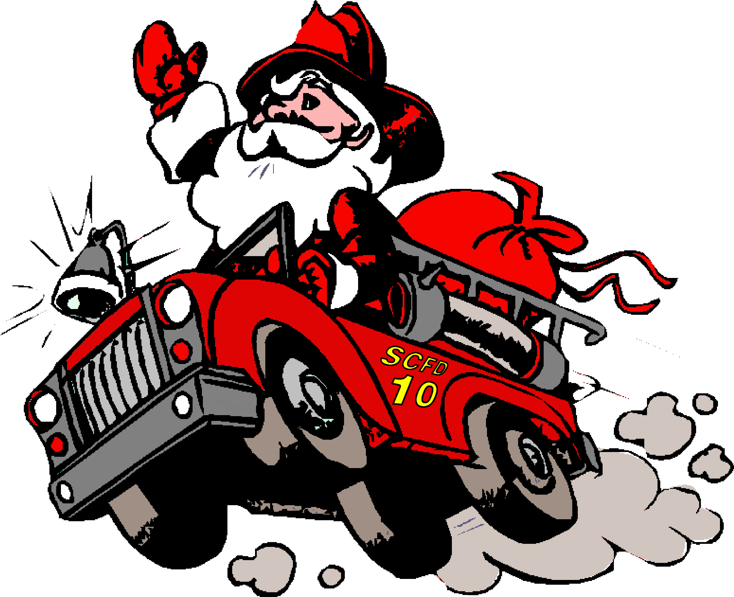 Fire Maltese Cross Clip Art - Merry Christmas Fire Dept (3221x2471)