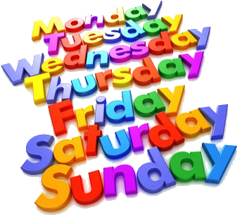I Have To Get Back Onto The Proverbial Horse And Ride - Days Of The Week (347x346)