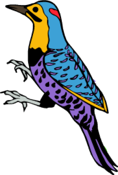 The Northern Flicker Is The State Bird Of Alabama - Woodpecker (400x595)