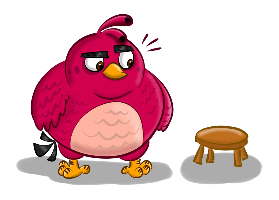 Terence And The Chair By Oceanegranada - Angry Birds Movie Oceane Granda (1024x694)