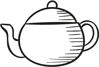 Teapot Facing Left Vector - Scalable Vector Graphics (400x400)