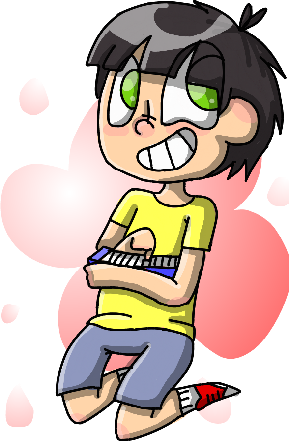 The Piano Man By Bunnitchrox - Cartoon (600x911)