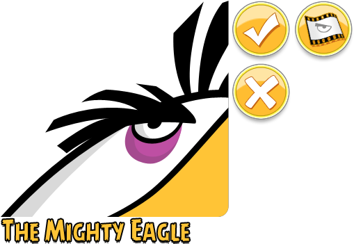 Well, This One Is A Bit Harder Because It Doesn't Say - Angry Birds Mighty Eagle (509x351)