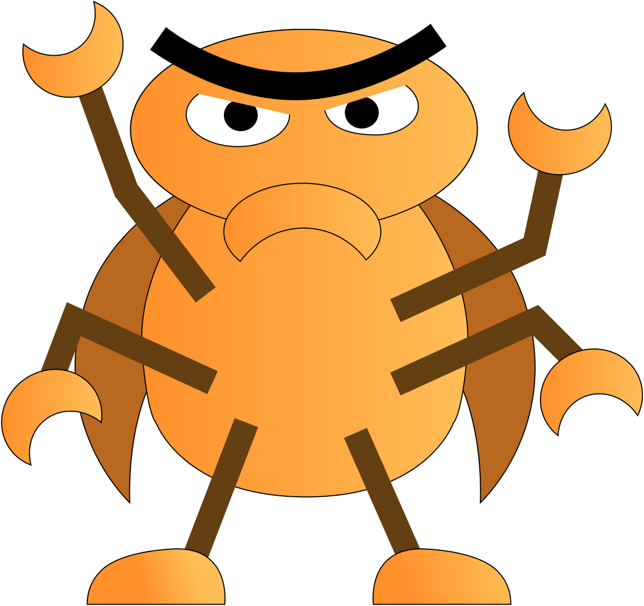 Software Development Clipart Computer Automation - Computer Bug (1274x1198)