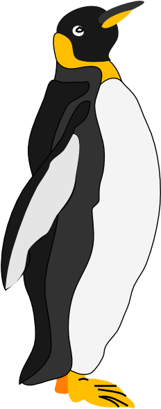 Penguin Clip Art - Emperor Penguin Clip Art (246x597)